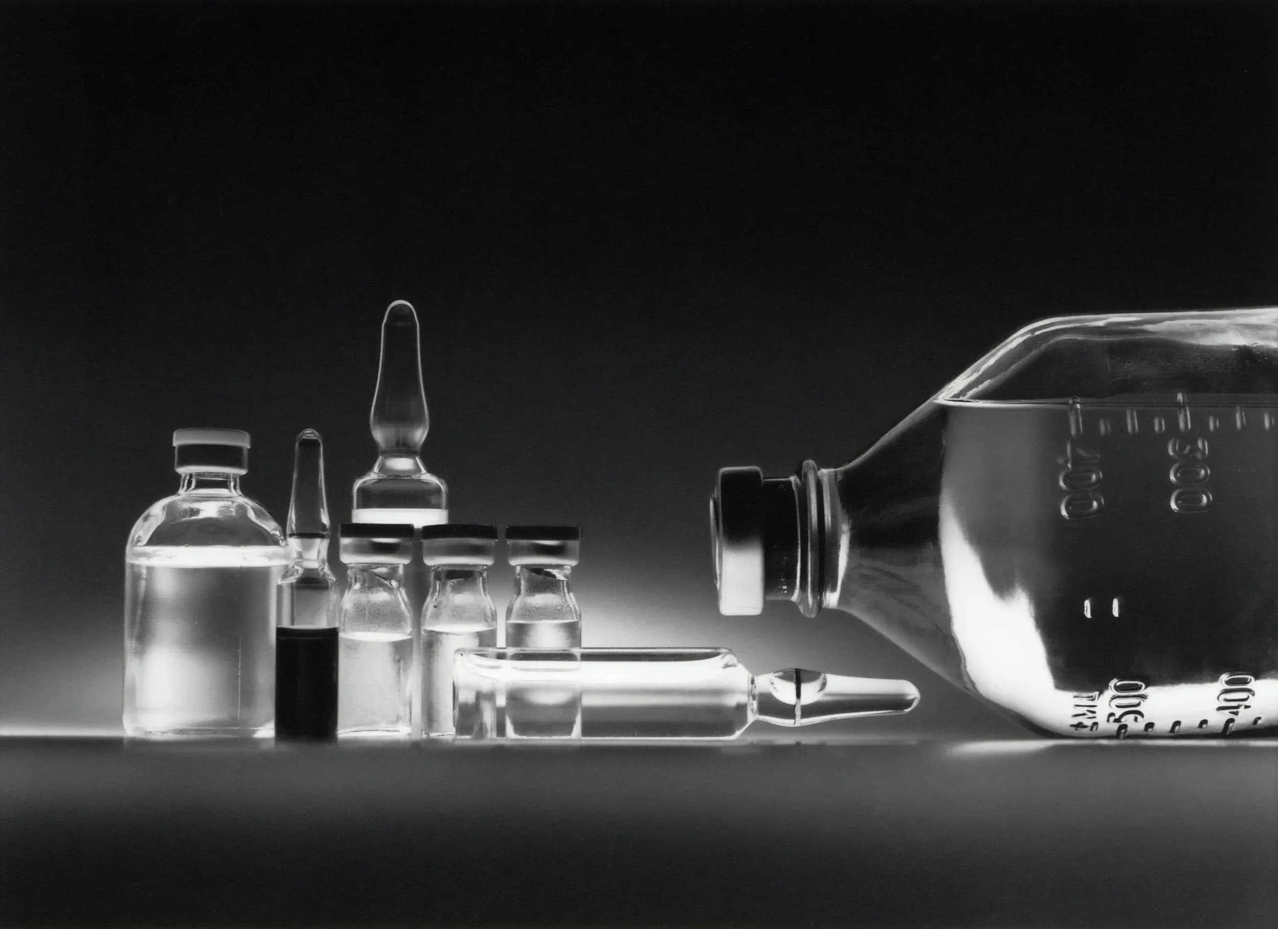Laboratory equipment macro view.